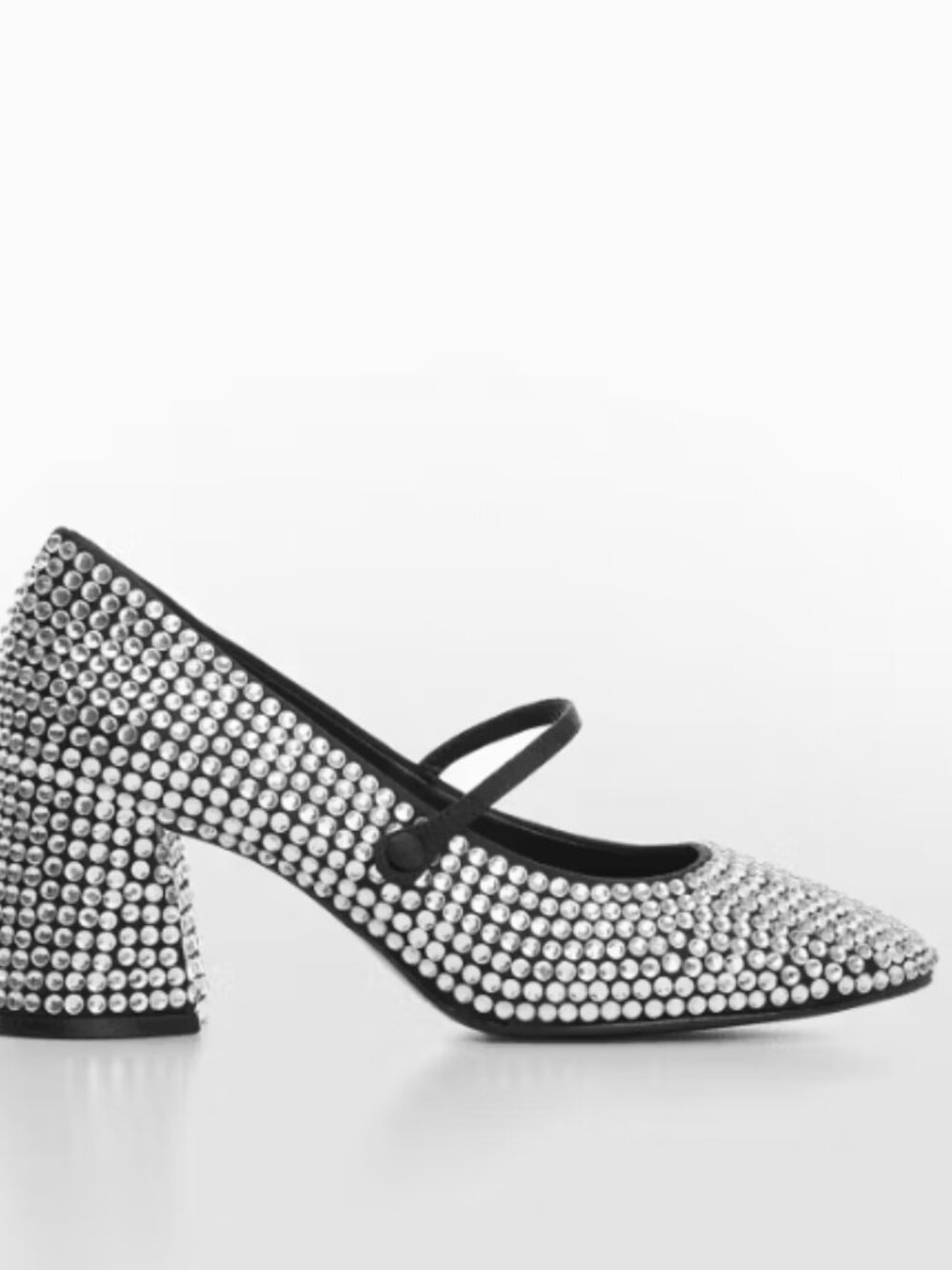MANGO - Rhinestone Mary Jane heels Size 39